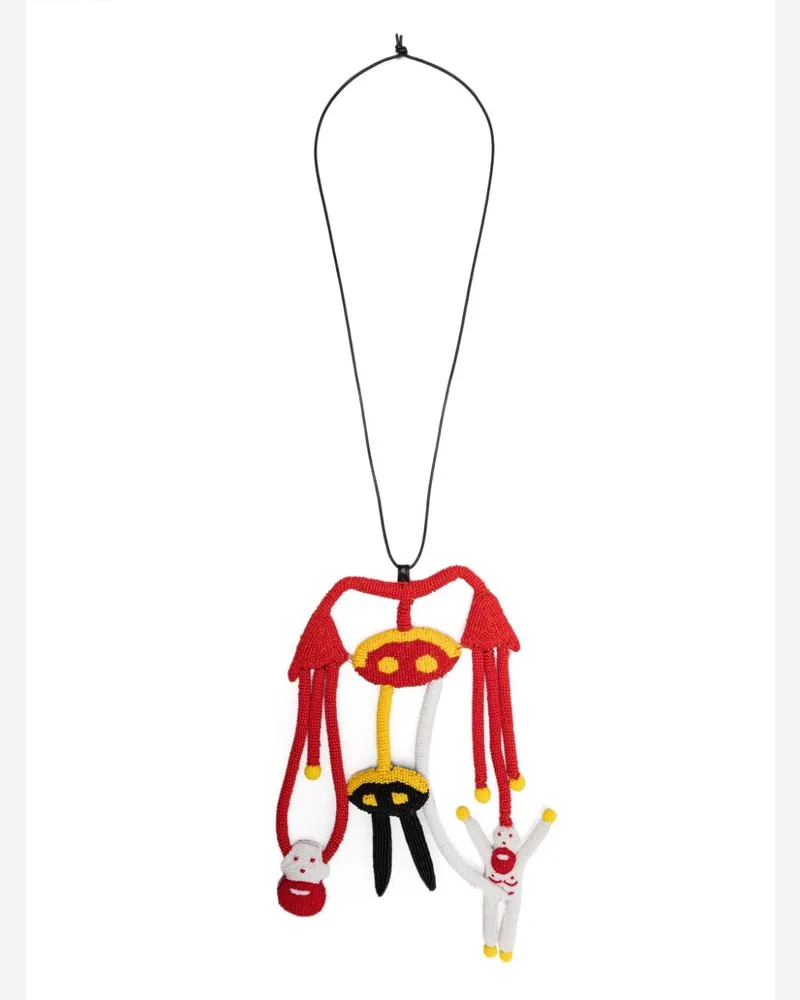 Walter van Beirendonck Cosmic Dance Jewel Halskette - Rot Rot