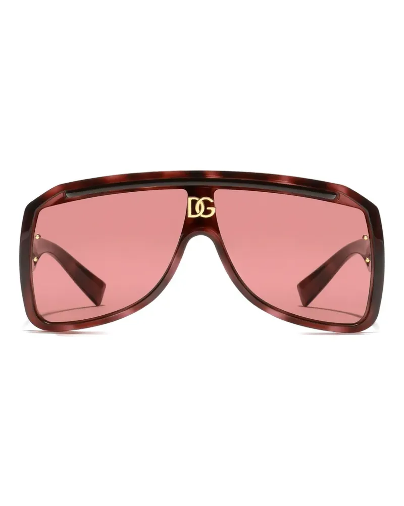 Dolce & Gabbana DG Crossed sunglasses - Braun Braun