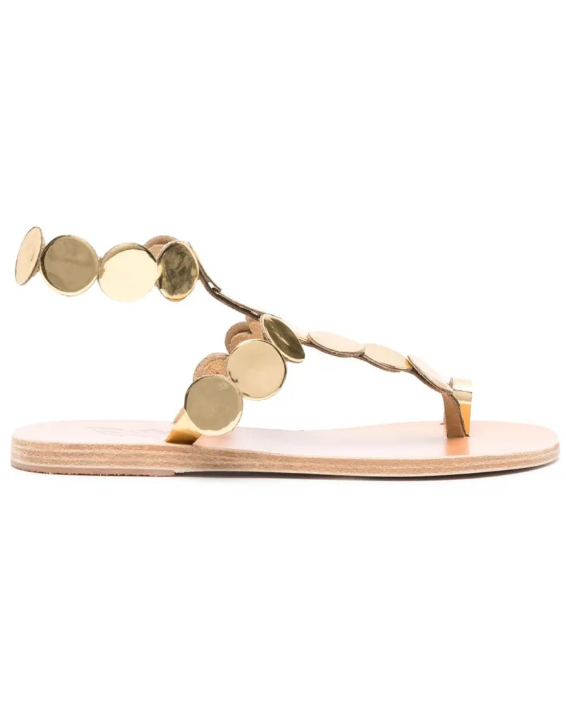 Ancient Greek Sandals Flache Asteras Sandalen - Gold Gold