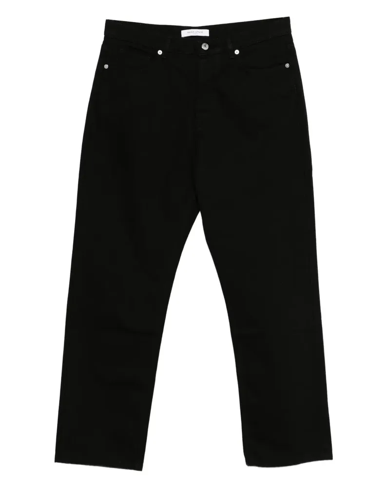 Kitsuné straight-leg jeans - Schwarz Schwarz