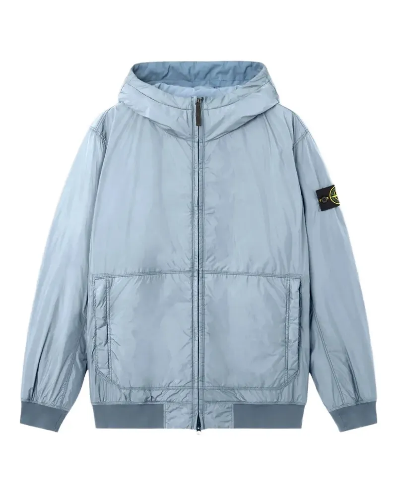 Stone Island Kapuzenjacke mit Vordertaschen - Blau Blau