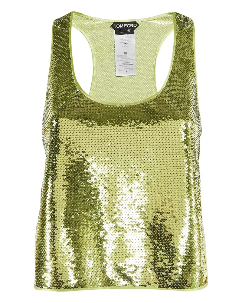 Tom Ford Pre-owned Tanktop mit Pailletten - Grün Grün