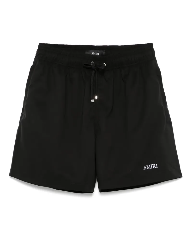 Amiri Badeshorts mit Logo-Stickerei - Schwarz Schwarz