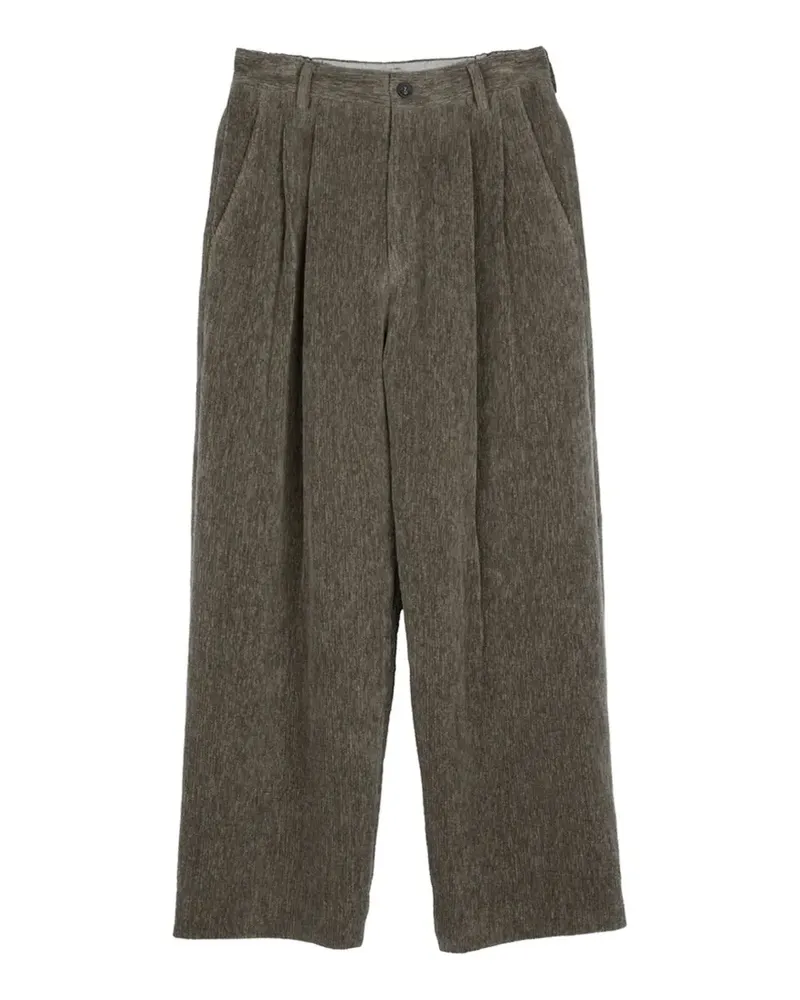 Ziggy Chen Chenille Cloth straight-leg trousers - Grün Grün