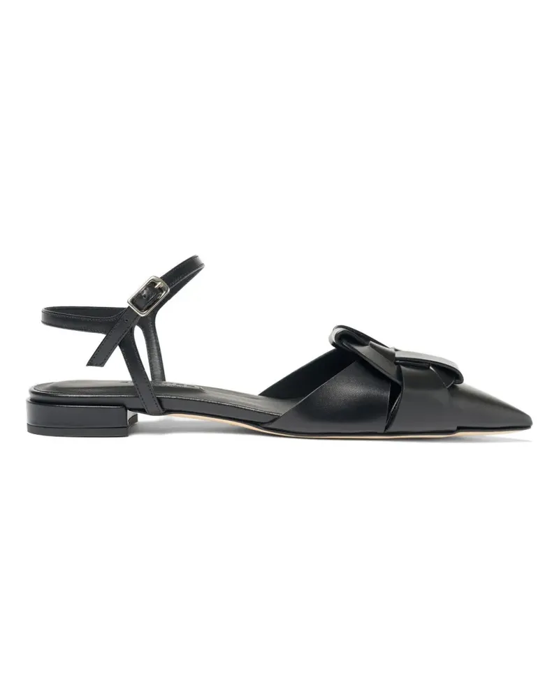 Scarosso Amanda woven pointed pumps - Schwarz Schwarz