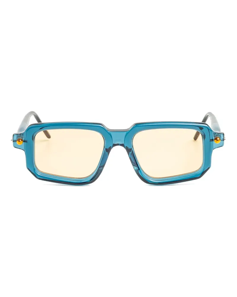 KUBORAUM Sonnenbrille mit eckigem Gestell - Blau Blau