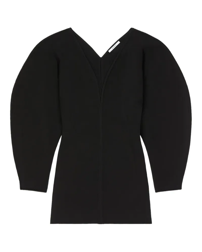 Givenchy Cocoon Minikleid aus Engineered Strick - Schwarz Schwarz