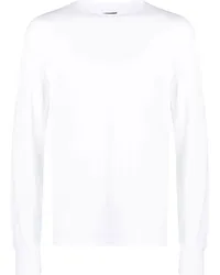 Tom Ford Langarmshirt mit rundem Ausschnitt Weiß