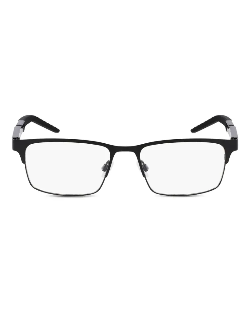 Nike Eckige Brille aus Metall - Schwarz Schwarz