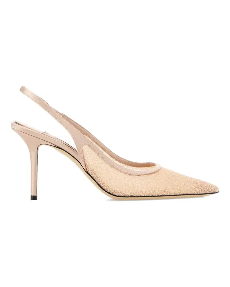 Jimmy Choo Love mesh slingback pumps - Nude Nude