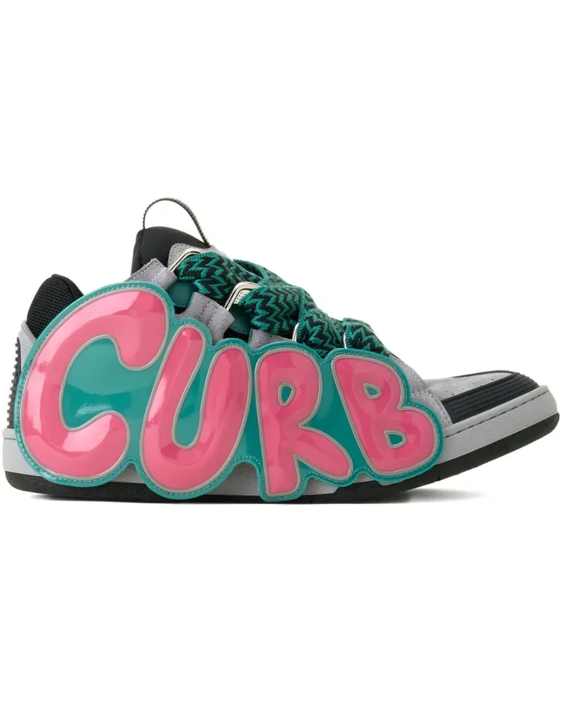 Lanvin Sneakers mit Curb-Schriftzug - Grau Grau