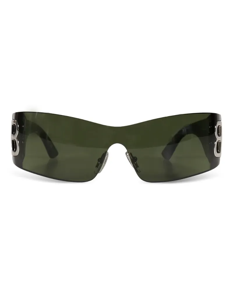 Balenciaga Eckige Bossy Sonnenbrille - Grün Grün