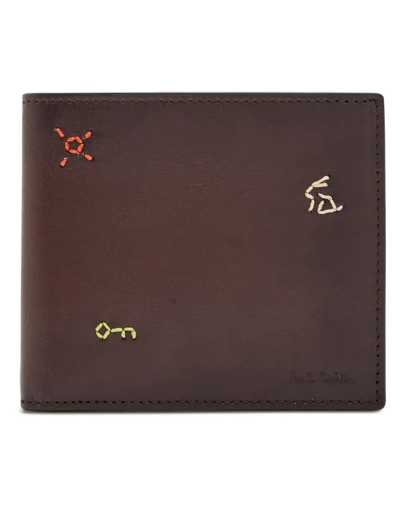 Paul Smith Portemonnaie mit Stickerei - Braun Braun
