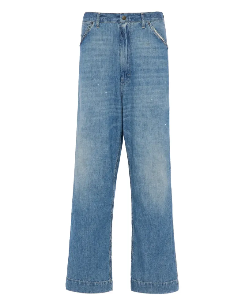 Maison Margiela Hose im Patchwork-Look - Blau Blau