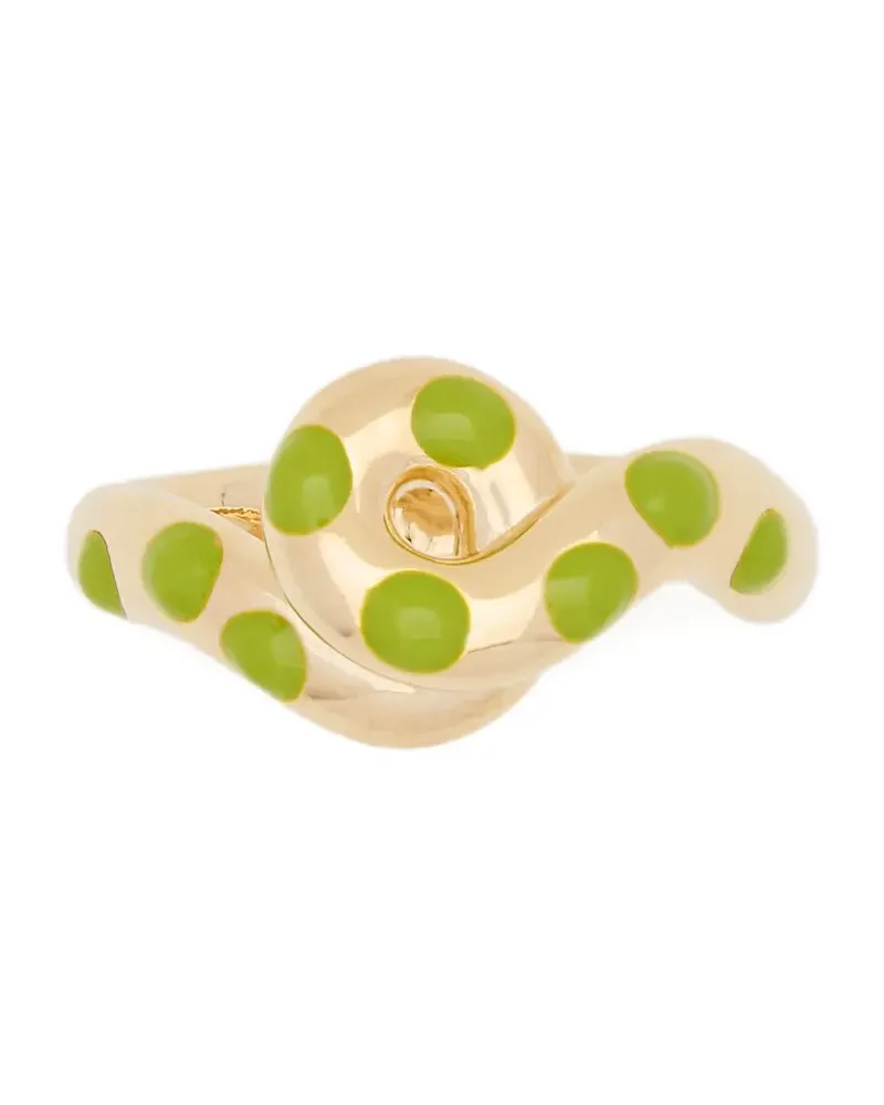 Bea Bongiasca 9kt Chunky Wave Gelbgoldring Gold