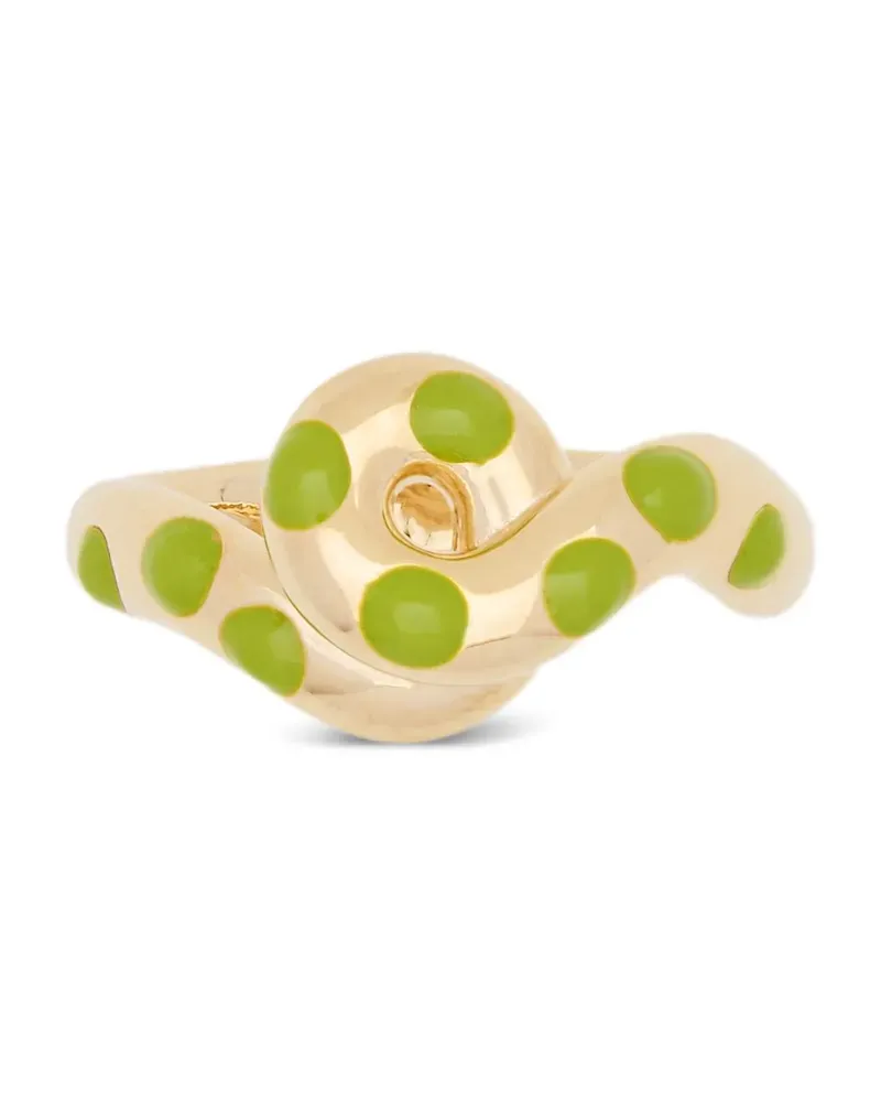 Bea Bongiasca 9kt Chunky Wave Gelbgoldring Gold