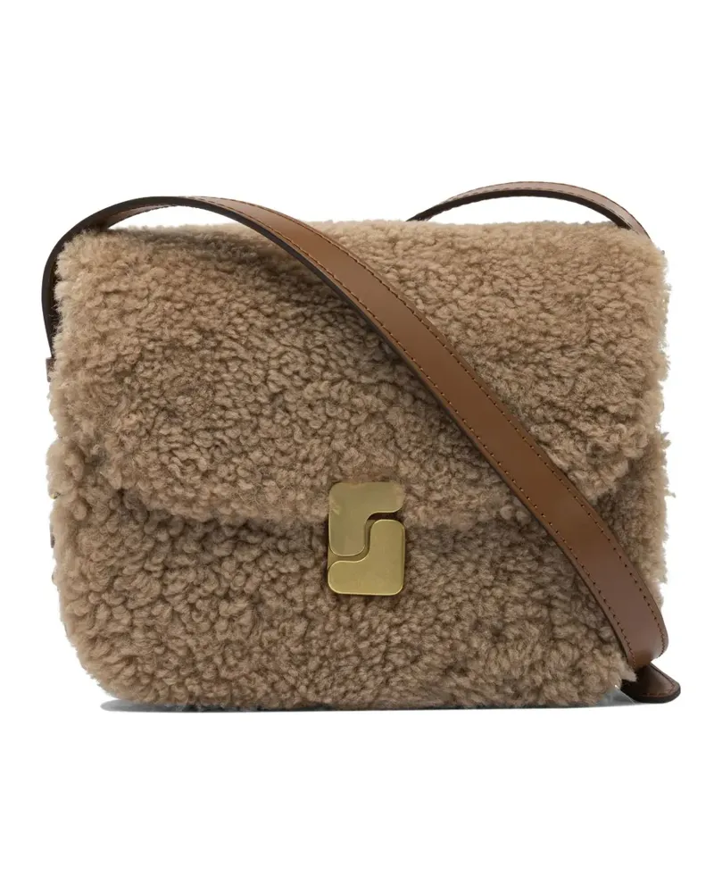Soeur Belissima Schultertasche mit Shearling-Klappe - Braun Braun