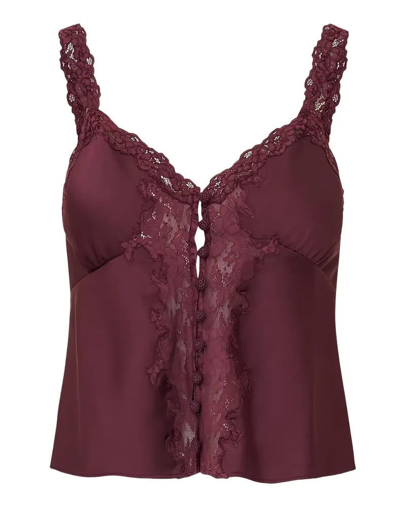 LoveShackFancy Effy lace-trim top - Violett Violett