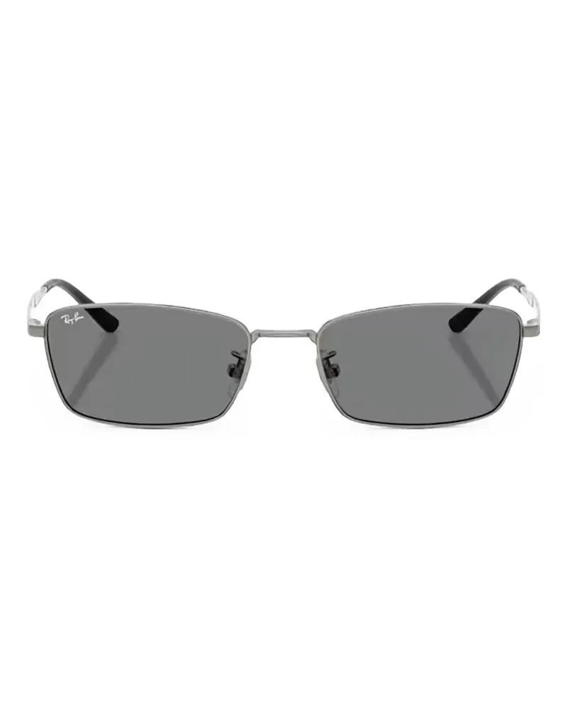 Ray Ban Sonnenbrille mit eckigem Gestell - Silber Silber