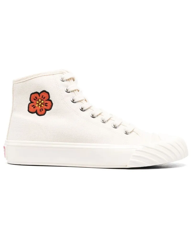 Kenzo High-Top-Sneakers mit Logo Nude