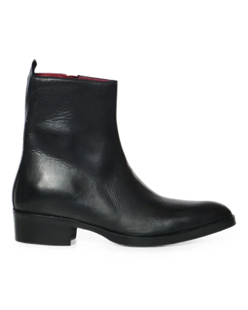 Giuliano Galiano Simon leather ankle boots - Schwarz Schwarz