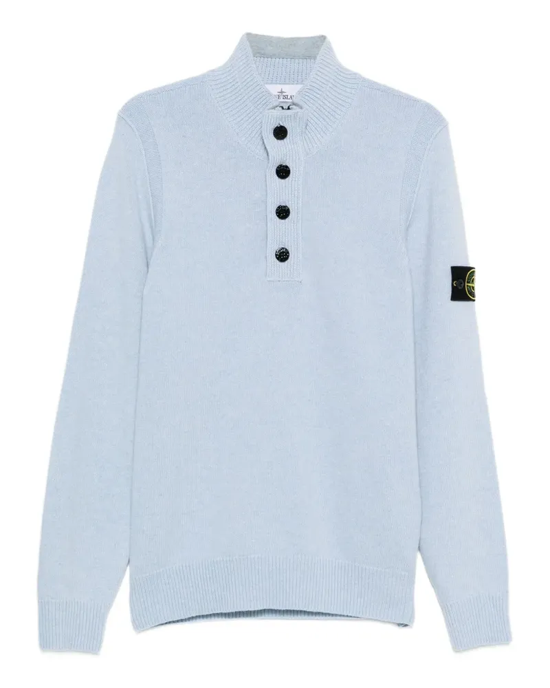 Stone Island Pullover mit Stehkragen - Blau Blau