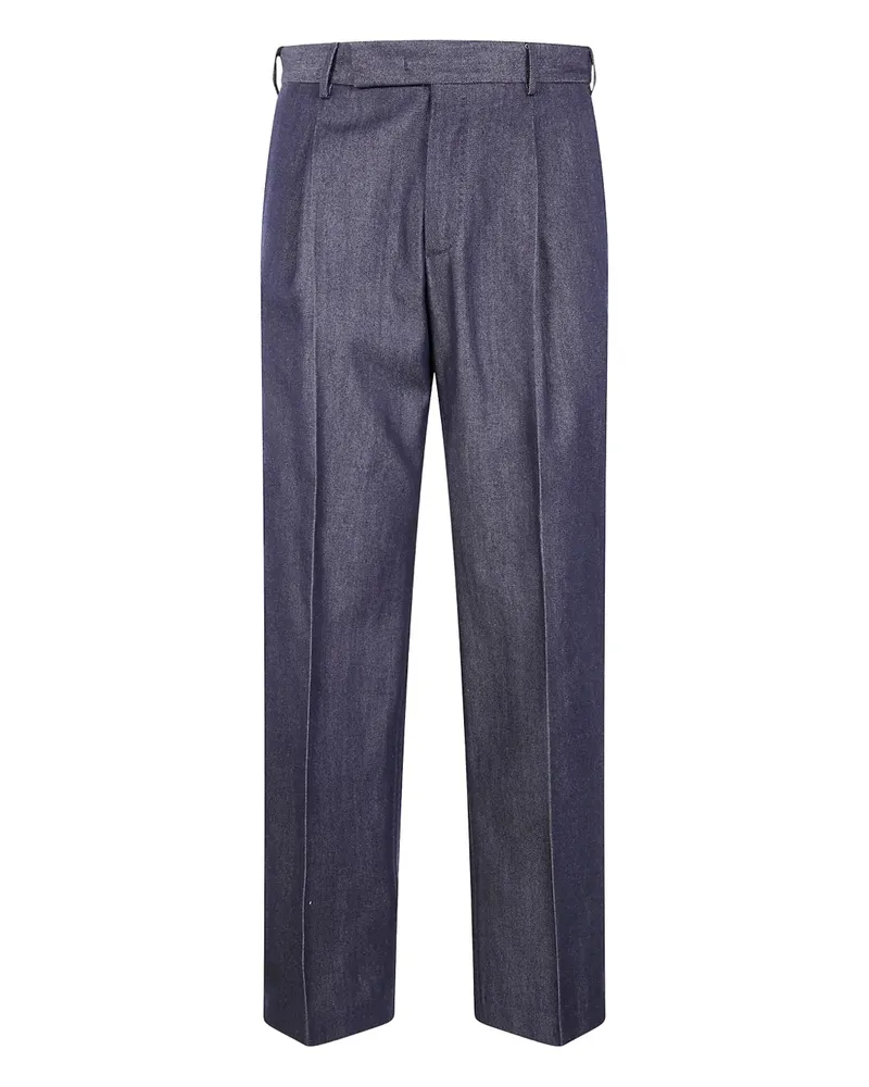 PT TORINO Hose mit Bundfalten - Blau Blau