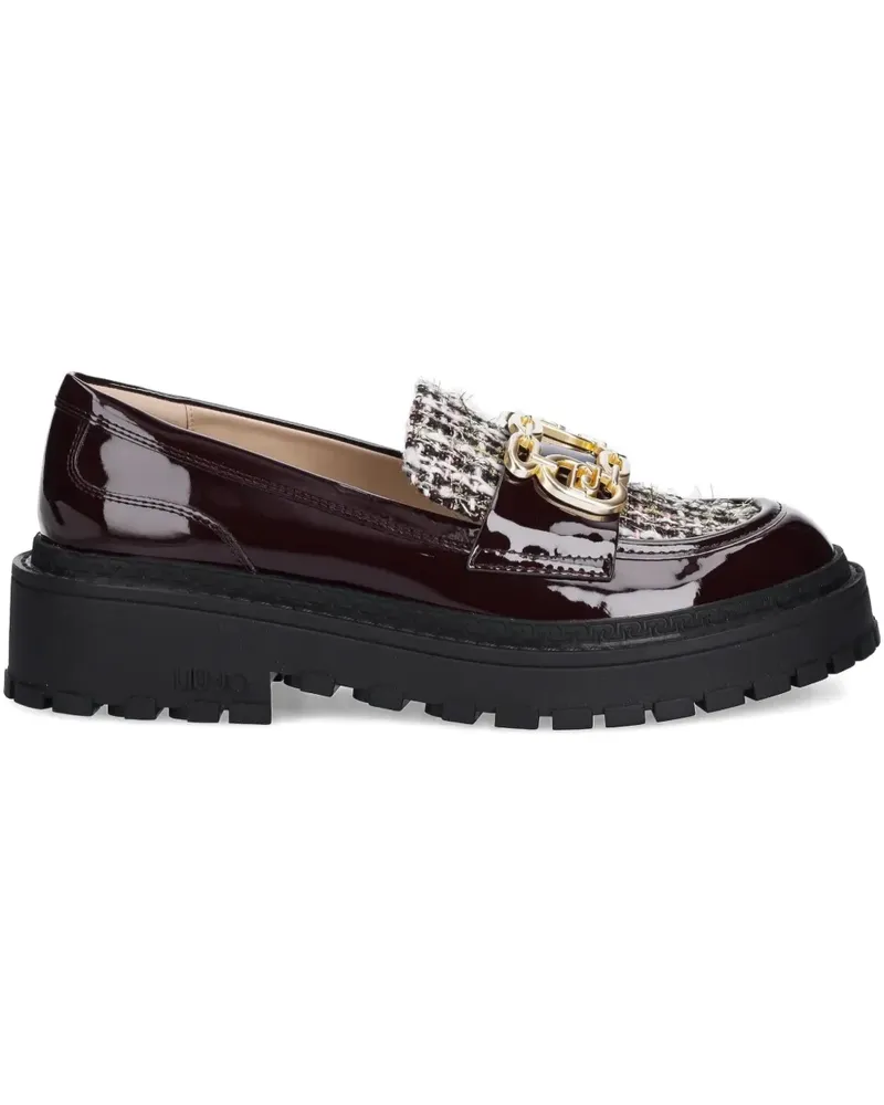 Liu Jo Loafer mit Tweed-Einsatz - Rot Rot