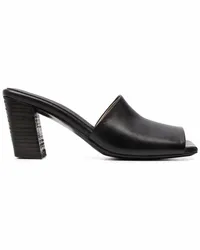 Marsèll Mules mit Design-Absatz Schwarz