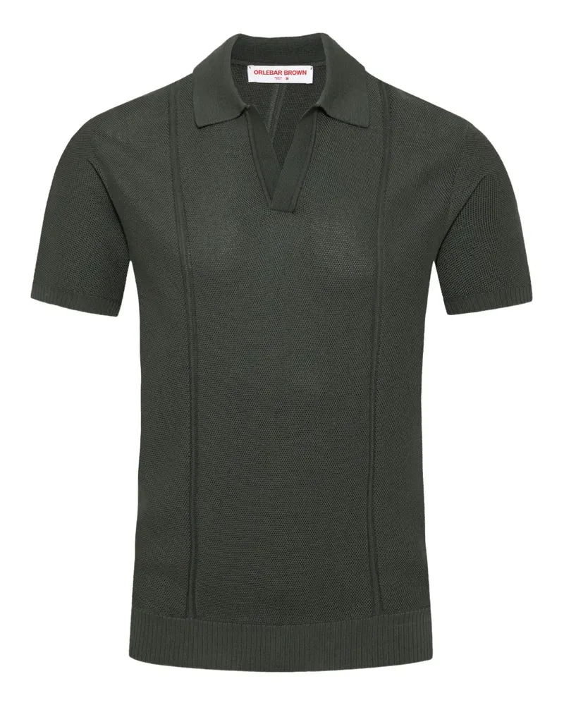 Orlebar Brown T-Shirt mit Piqué-Struktur - Grau Grau
