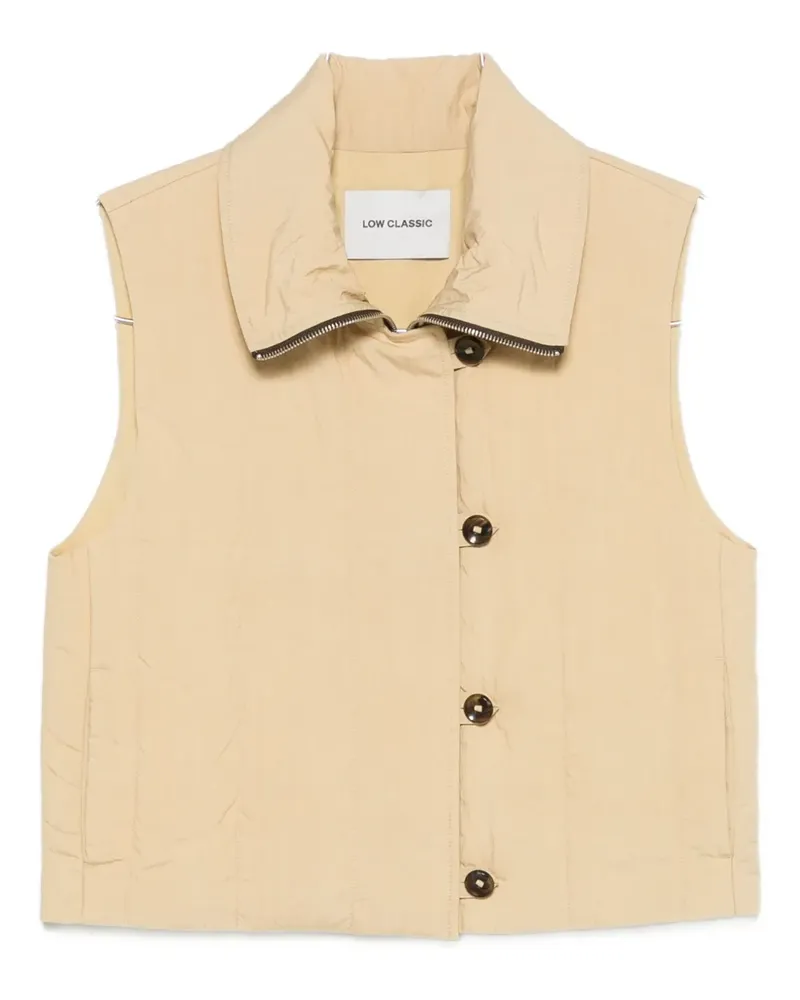 LOW CLASSIC quilted gilet - Nude Nude