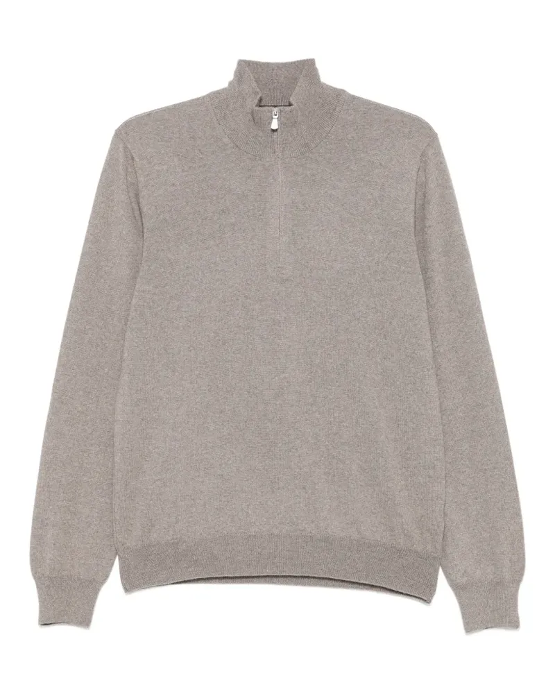 Tagliatore Poloshirt mit Reißverschluss - Nude Nude