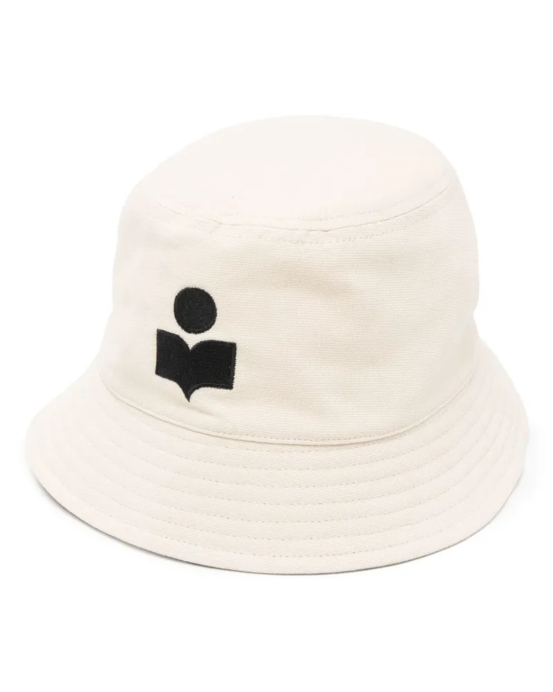 Isabel Marant Haley Fischerhut mit Logo-Stickerei - Nude Nude