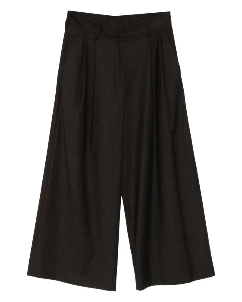 Antonelli Firenze Tenerife pleated palazzo pants - Braun Braun