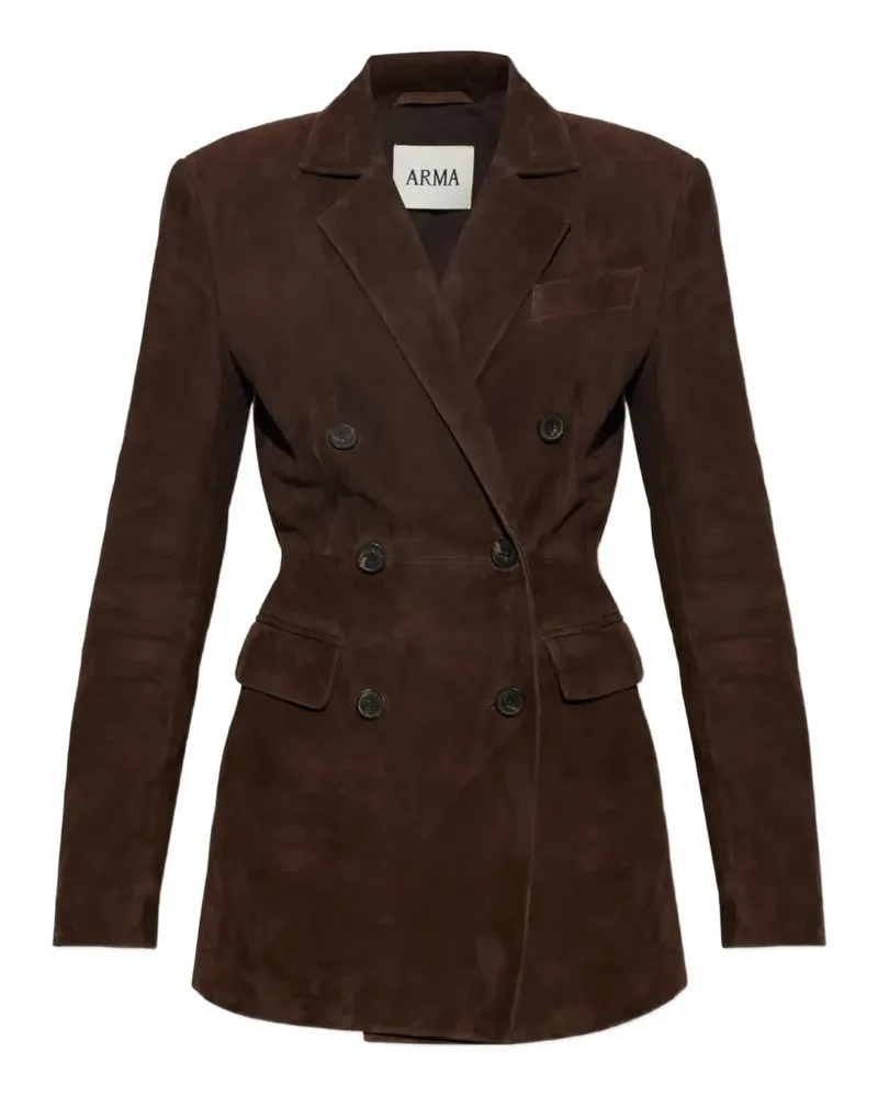 Arma Safia double-breasted jacket - Braun Braun