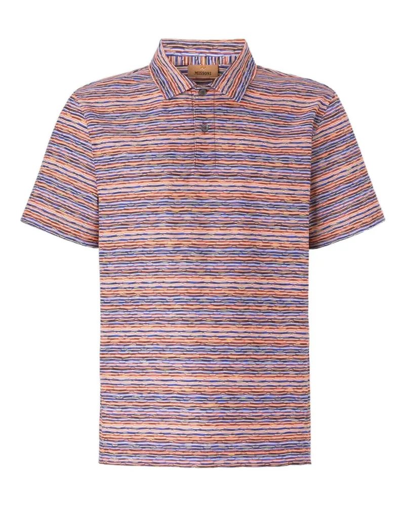 Missoni Gestreiftes Poloshirt - Rosa Rosa