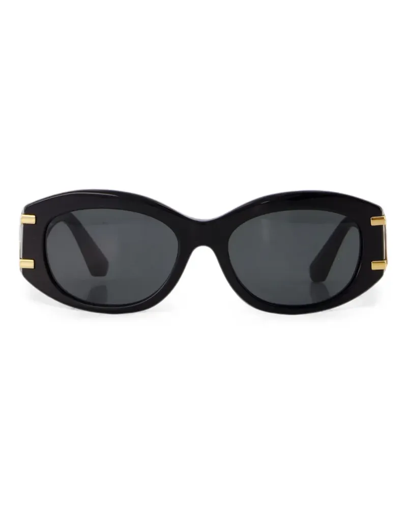 Dolce & Gabbana Sonnenbrille mit ovalem Gestell - Schwarz Schwarz