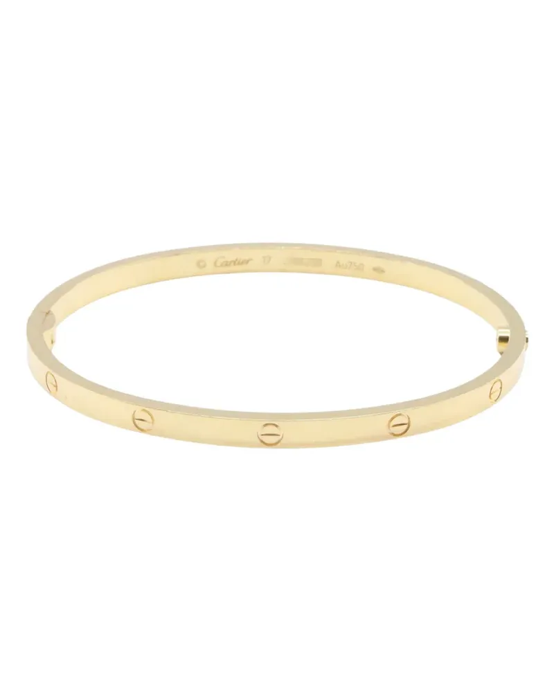 Cartier 2010 Love Breath SM Armband mit Logo-Gravur - Gold Gold