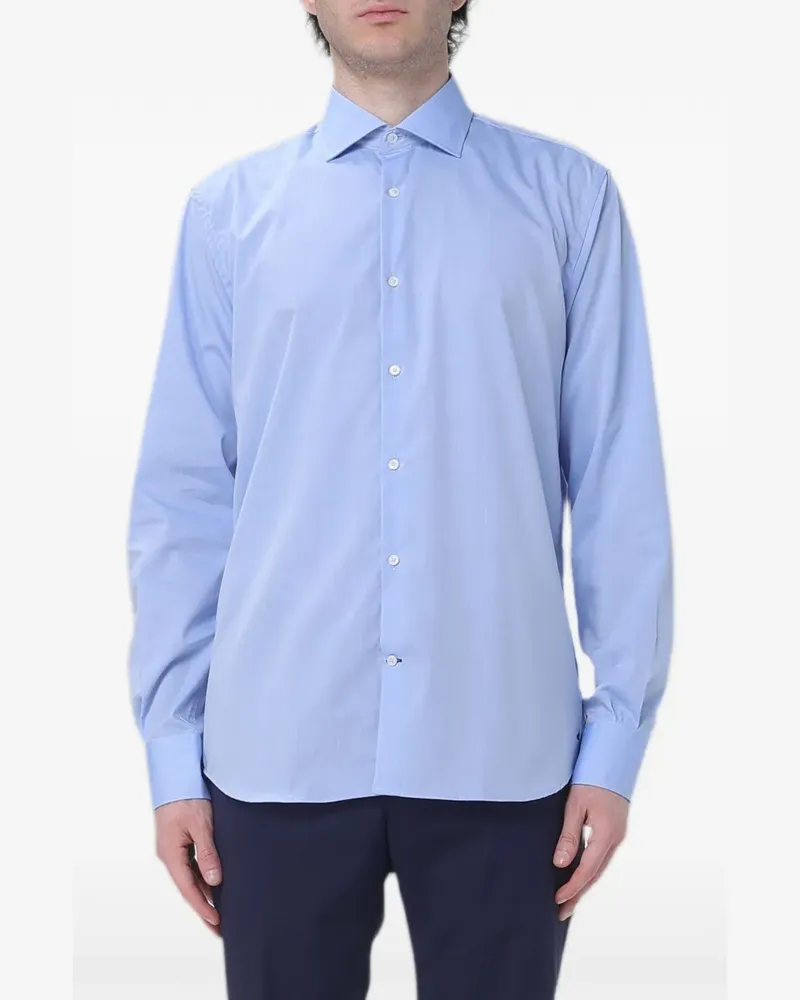 Brooksfield Hemd aus Popeline - Blau Blau