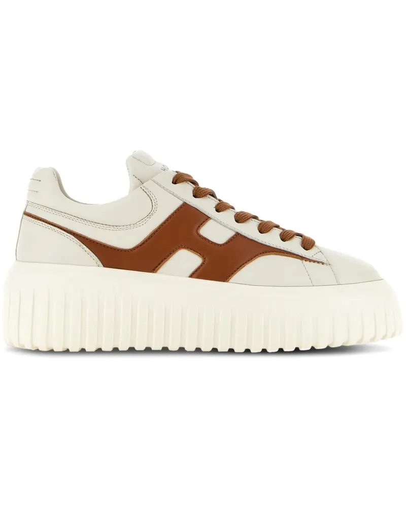Hogan H-Sripes Sneakers mit Plateausohle - Nude Nude
