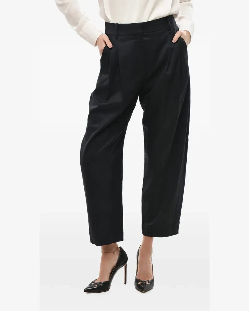 Stella McCartney Hose mit Falten - Schwarz Schwarz
