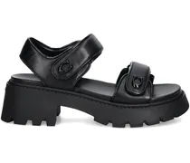 Chunky Brynn Sandalen mit Logo-Schild 25mm - Schwarz