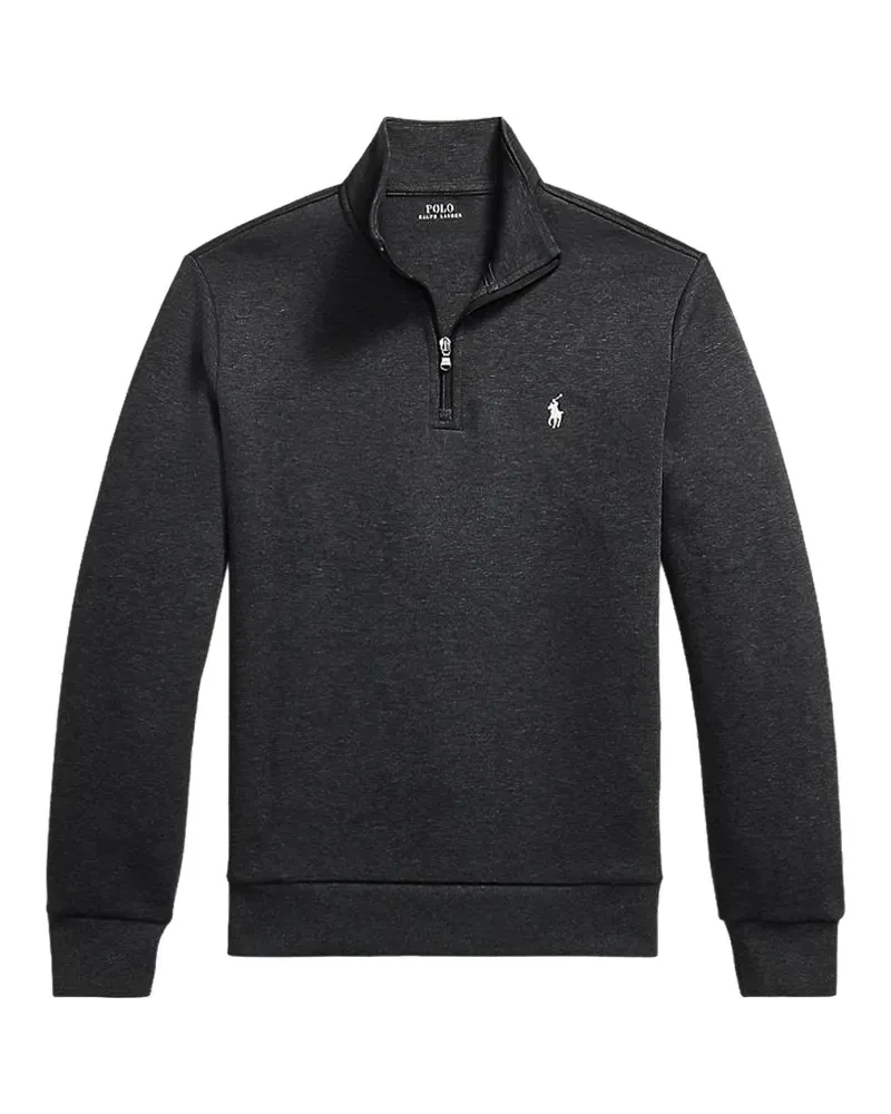 Ralph Lauren Gestricktes Poloshirt mit kurzem Reißverschluss - Grau Grau