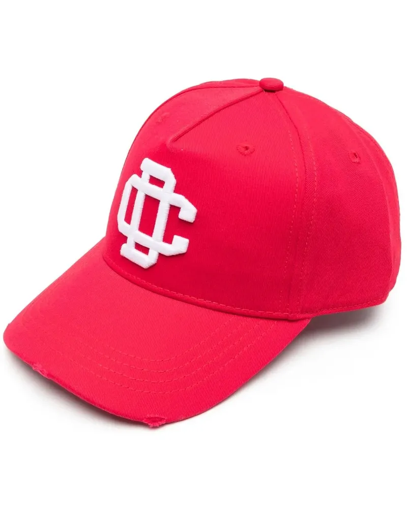 Dsquared2 Baseballkappe mit Logo-Stickerei - Rot Rot