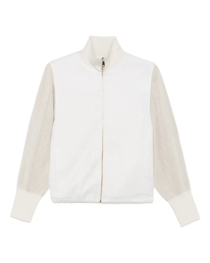 Fabiana Filippi Gerippter Cardigan - Weiß Weiß