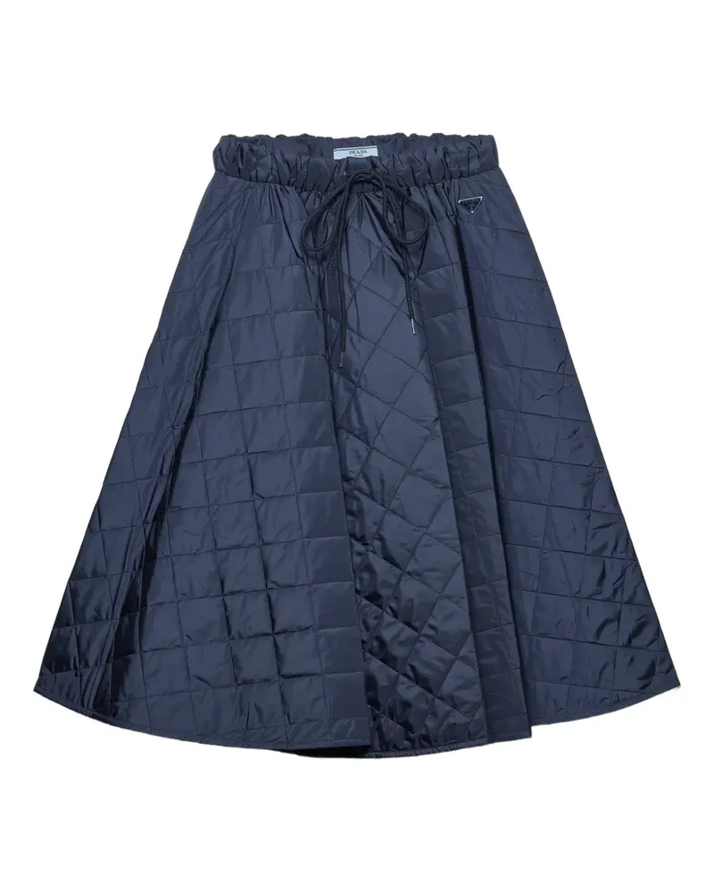 Prada quilted midi skirt - Blau Blau
