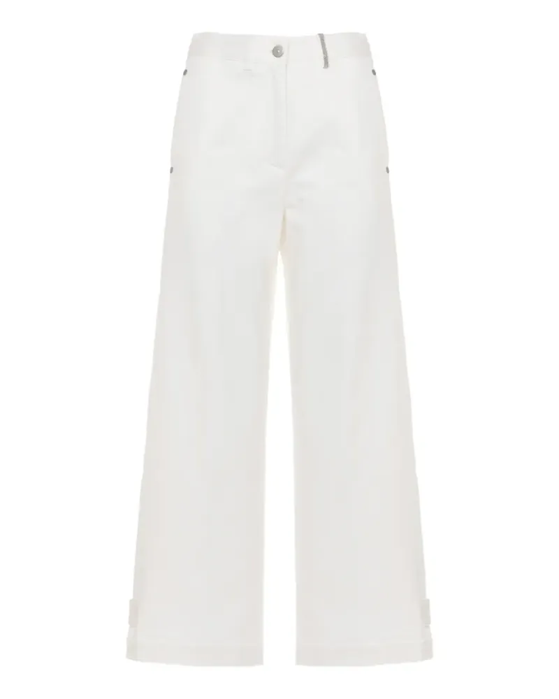 PANICALE Cashmere button jeans - Weiß Weiß