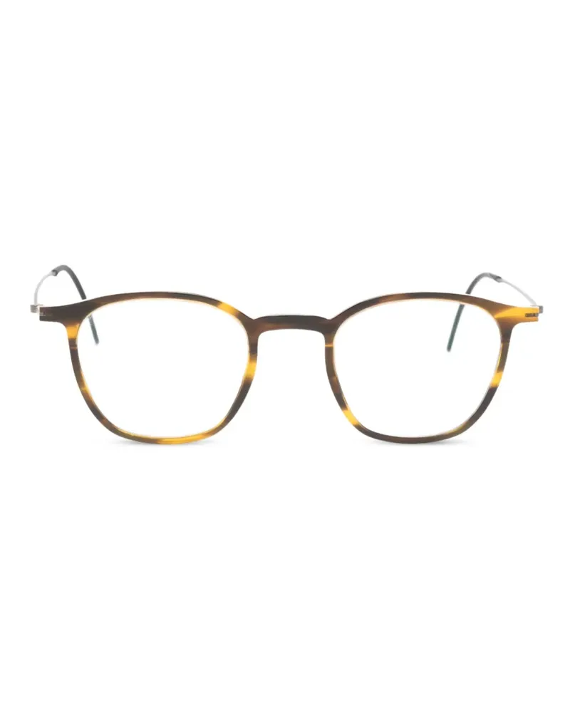 Lindberg Brille mit eckigem Gestell - Braun Braun