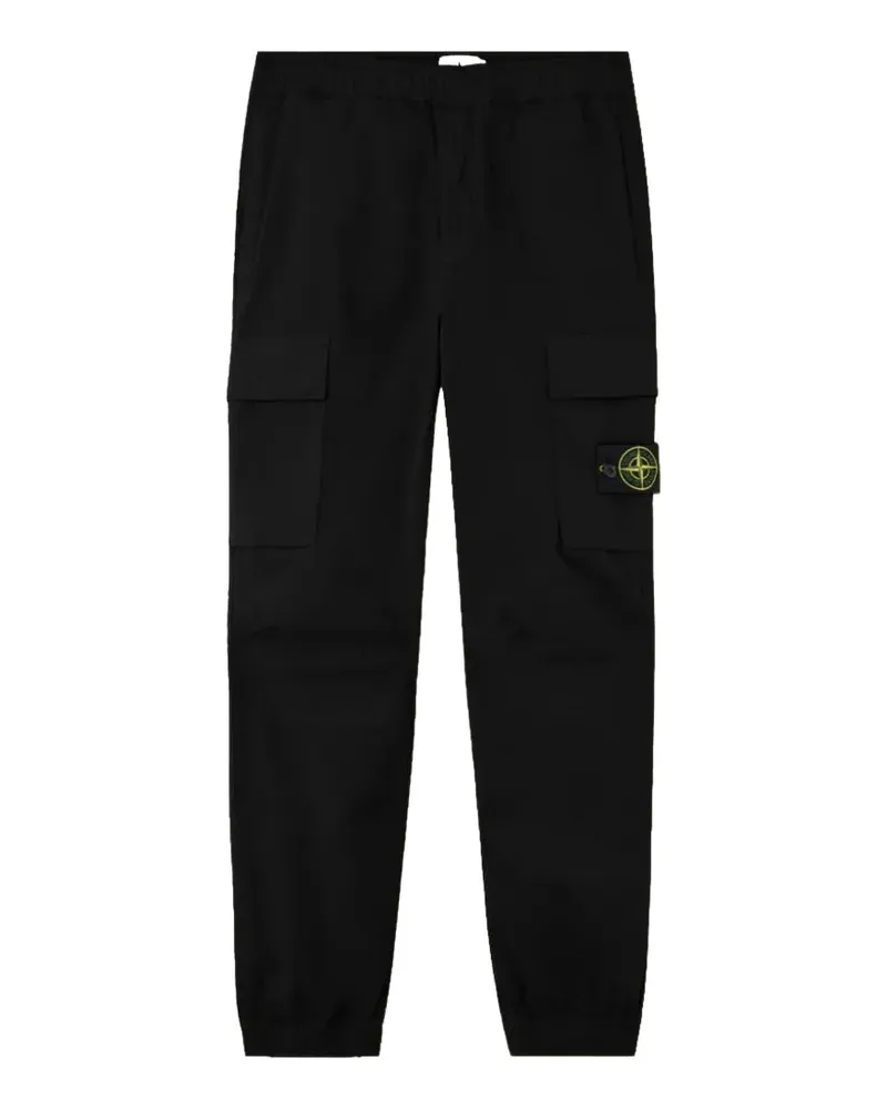 Stone Island 3100031 Stretch-Twill aus Bio-Baumwolle - Schwarz Schwarz