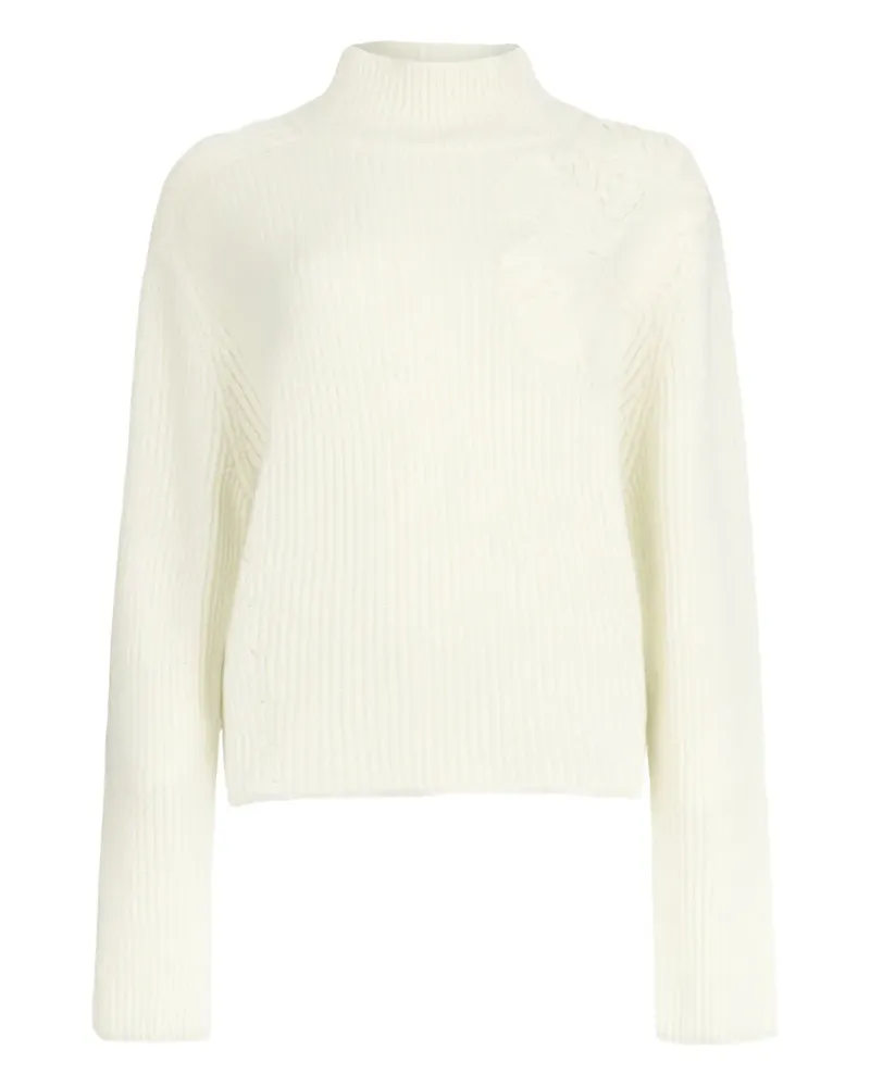 Liu Jo Verzierter Pullover mit Stehkragen - Weiß Weiß